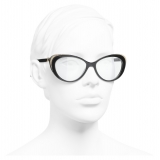 Chanel - Cat Eye Sunglasses - Black Trasparent - Chanel Eyewear