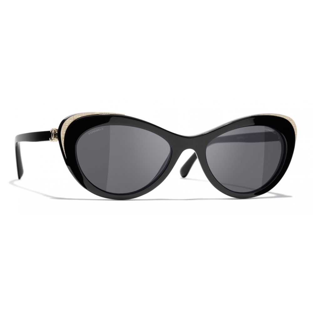 Chanel Black Cat Eye Sunglasses  UFO No More