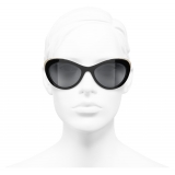 Chanel - Cat Eye Sunglasses - Black Gray - Chanel Eyewear