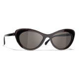 Chanel - Cat Eye Sunglasses - Brown - Chanel Eyewear