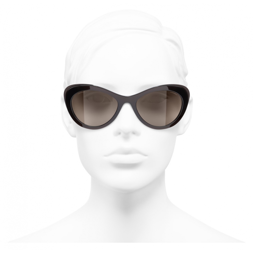 Chanel - Cat Eye Sunglasses - Brown - Chanel Eyewear - Avvenice