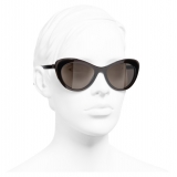 Chanel - Cat Eye Sunglasses - Brown - Chanel Eyewear