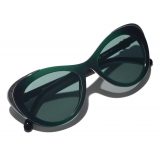 Chanel - Cat Eye Sunglasses - Green - Chanel Eyewear