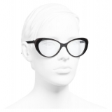 Chanel - Occhiali Cat-Eye da Sole - Marrone Trasparente - Chanel Eyewear