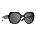 Chanel - Square Sunglasses - Black Gray - Chanel Eyewear