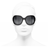 Chanel - Occhiali Quadrati da Sole - Nero Grigio - Chanel Eyewear