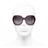 Chanel - Occhiali Quadrati da Sole - Rosso Scuro - Chanel Eyewear