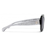 Chanel - Occhiali Quadrati da Sole - Nero Grigio - Chanel Eyewear