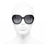 Chanel - Occhiali Quadrati da Sole - Nero Grigio - Chanel Eyewear