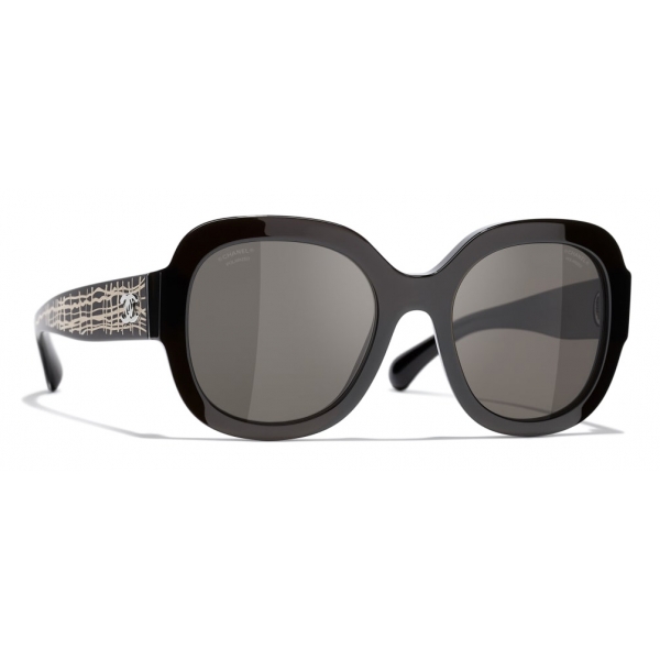 Chanel - Occhiali Quadrati da Sole - Marrone - Chanel Eyewear
