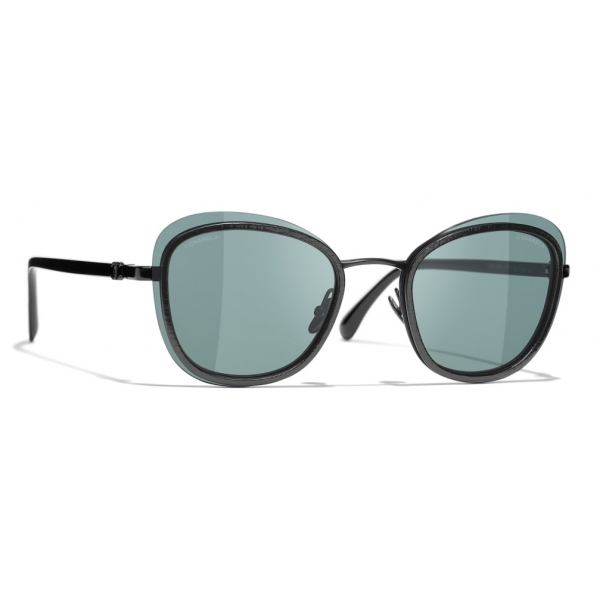 Chanel - Occhiali Modello Pantos da Sole - Nero Verde - Chanel Eyewear