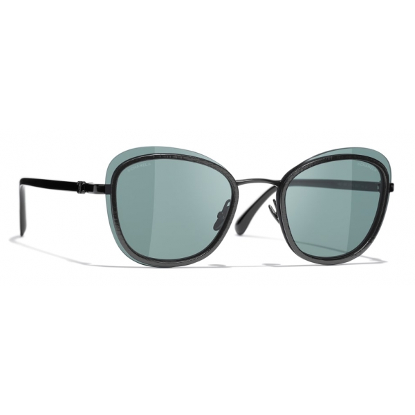 Chanel - Pantos Sunglasses - Black Green - Chanel Eyewear