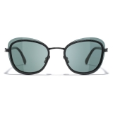 Chanel - Pantos Sunglasses - Black Green - Chanel Eyewear