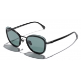 Chanel - Pantos Sunglasses - Black Green - Chanel Eyewear