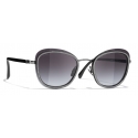 Chanel - Pantos Sunglasses - Silver Gray - Chanel Eyewear