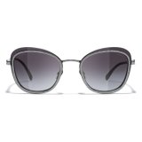 Chanel - Pantos Sunglasses - Silver Gray - Chanel Eyewear