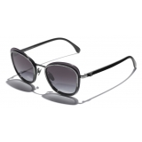 Chanel - Pantos Sunglasses - Silver Gray - Chanel Eyewear