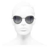 Chanel - Pantos Sunglasses - Silver Gray - Chanel Eyewear