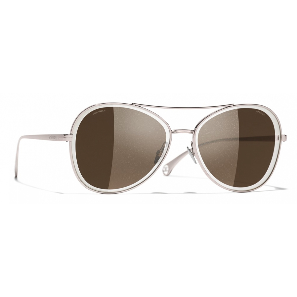 chanel polarized aviator sunglasses women