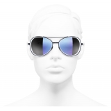 Chanel - Occhiali Modello Pilota da Sole - Blu Scuro - Chanel Eyewear