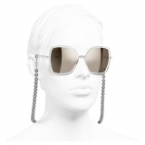 Chanel - Occhiali Farfalla da Sole - Argento Oro - Chanel Eyewear