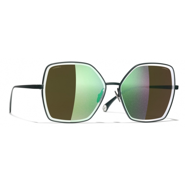 Chanel - Butterfly Sunglasses - Dark Green - Chanel Eyewear