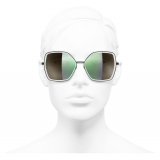 Chanel - Occhiali Farfalla da Sole - Verde Scuro - Chanel Eyewear