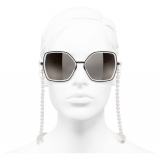Chanel - Occhiali Farfalla da Sole - Nero Grigio - Chanel Eyewear