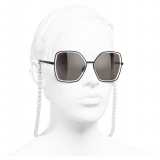 Chanel - Butterfly Sunglasses - Black Gray - Chanel Eyewear