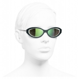 Chanel - Oval Sunglasses - Dark Green - Chanel Eyewear