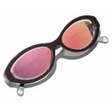 Chanel - Occhiali Ovali da Sole - Rosso Scuro - Chanel Eyewear