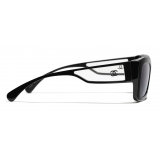 Chanel - Rectangle Sunglasses - Black Gray Gradient - Chanel Eyewear