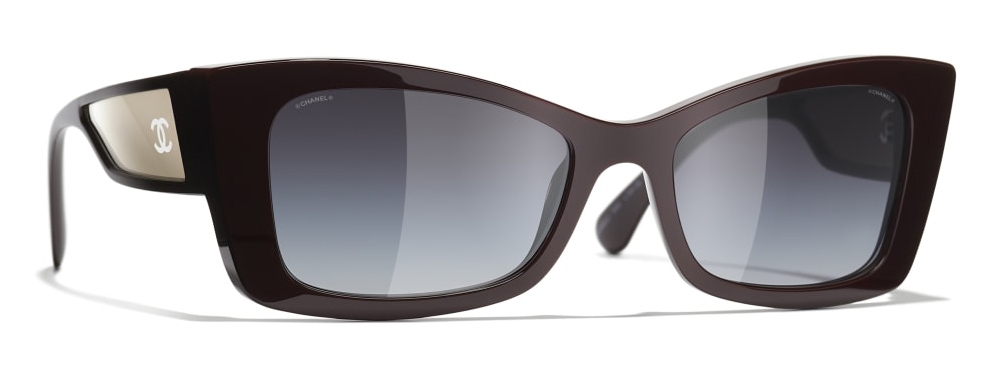 Chanel Women's Square Sunglasses - Black