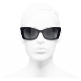 Chanel - Rectangle Sunglasses - Dark Blue Gray - Chanel Eyewear