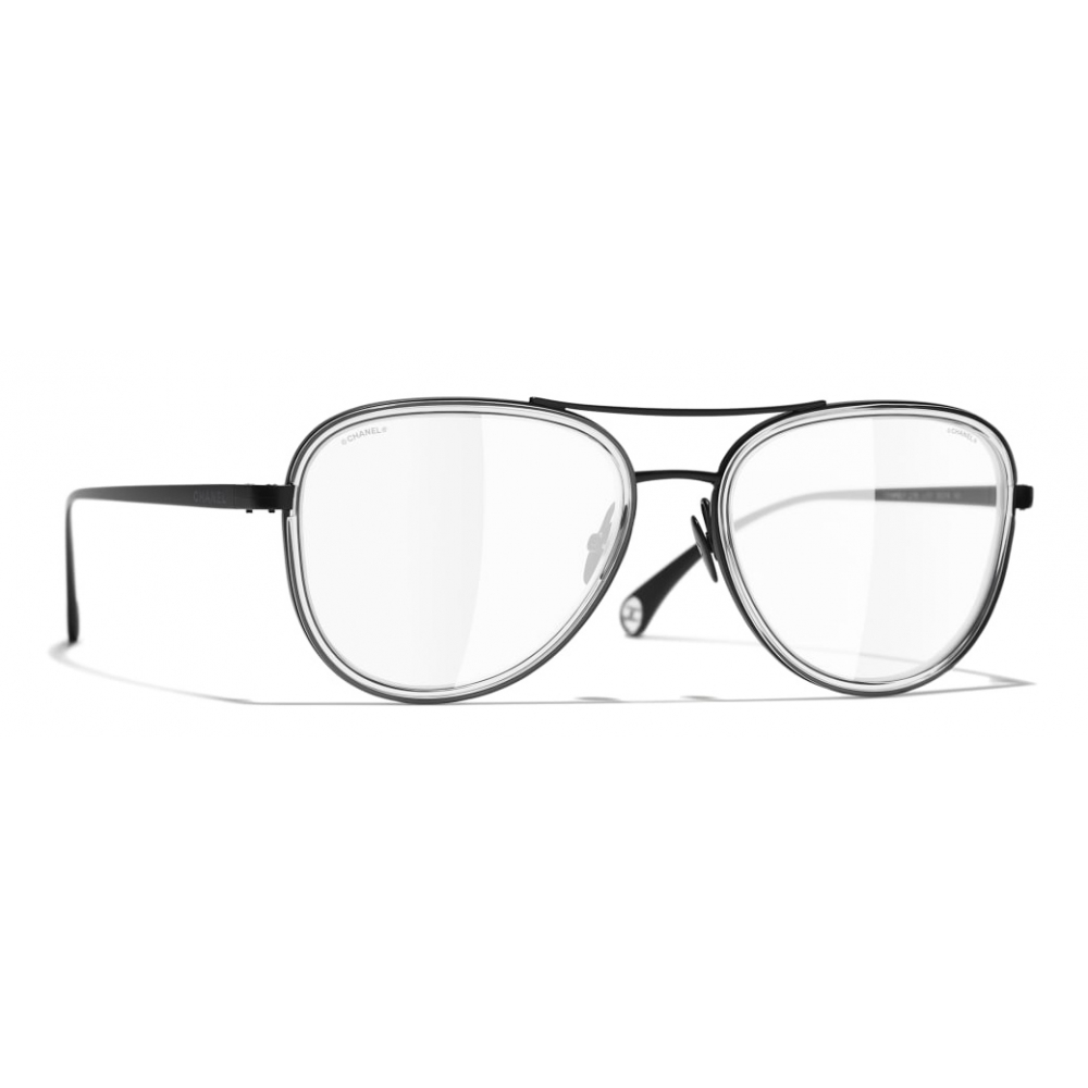 Chanel - Pilot Sunglasses - Black Transparent - Chanel Eyewear - Avvenice