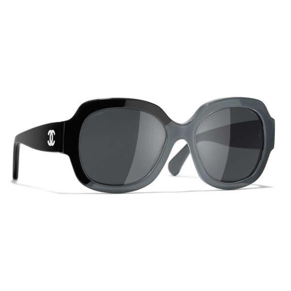 Chanel - Square Sunglasses - Black Gray - Chanel Eyewear