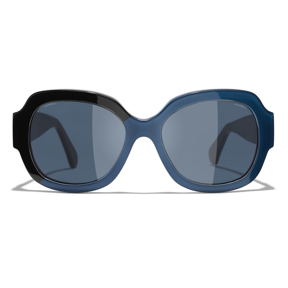 Chanel - Square Sunglasses - Black Blue - Chanel Eyewear - Avvenice