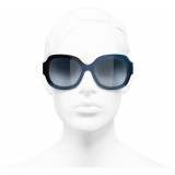 Chanel - Square Sunglasses - Black Blue - Chanel Eyewear