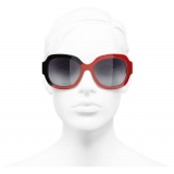 Chanel - Square Sunglasses - Black Coral Gray - Chanel Eyewear