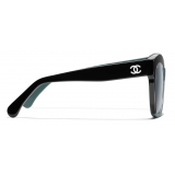 Chanel - Butterfly Sunglasses - Black Green Blue - Chanel Eyewear