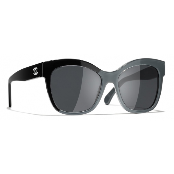 Chanel - Butterfly Sunglasses - Black Gray - Chanel Eyewear