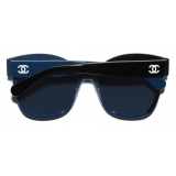 Chanel - Occhiali a Farfalla da Sole - Nero Blu - Chanel Eyewear
