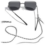 Chanel - Square Sunglasses - Silver Dark Gray - Chanel Eyewear