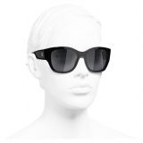 Chanel - Butterfly Sunglasses - Black Gray - Chanel Eyewear