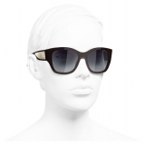 Chanel - Butterfly Sunglasses - Dark Red White Gold - Chanel Eyewear