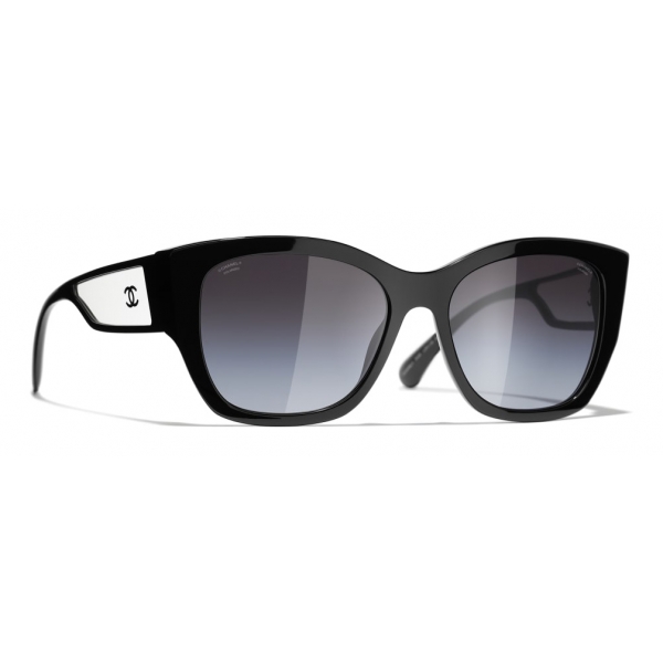 Chanel - Butterfly Sunglasses - Black Gray - Chanel Eyewear