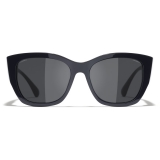 Chanel - Butterfly Sunglasses - Dark Blue Gray - Chanel Eyewear