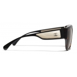 Chanel - Butterfly Sunglasses - Dark Tortoise White Gold - Chanel Eyewear