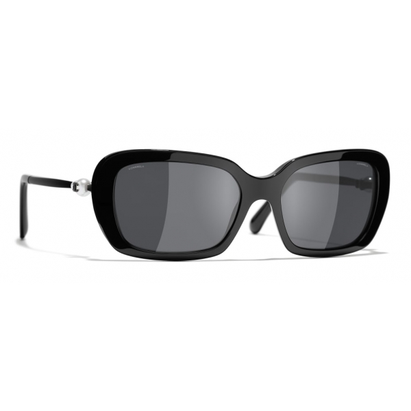 Chanel - Square Sunglasses - Black Gray - Chanel Eyewear