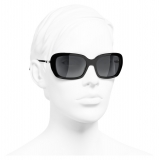 Chanel - Square Sunglasses - Black Gray - Chanel Eyewear